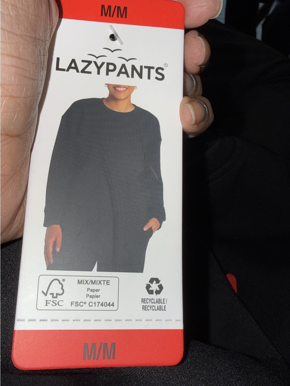 LAZYPANTS Black Cozy Sweatshirt - M